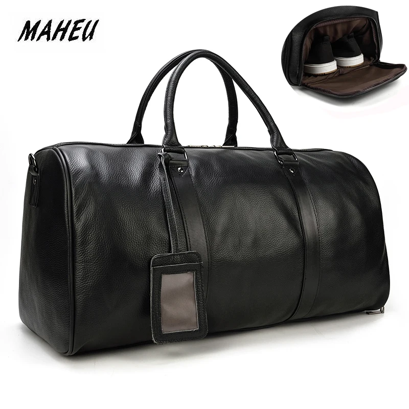 Maheu Natuurlijke Koe Huid Reistassen Waterdichte Mannen Lederen Overnight Tassen Hand Bagage Mannen Mannelijke Weekend Bag Business Man 55 Cm Maheu Natuurlijke Koe Huid Reistassen Waterdichte Mannen Lederen Overnight Tassen Hand Bagage Mannen Mannelijke Weekend Bag Business Man 55 Cm