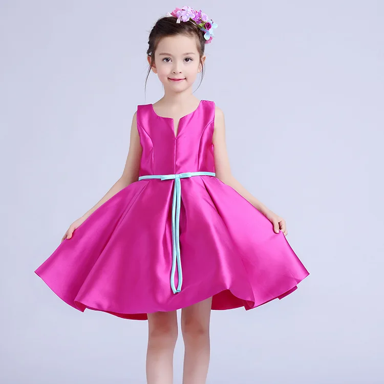 

Formal Party Girls's Dresses Children Roseo Flower Girl Vestidos 2018 Fancy Kids Clothes for 6 7 8 9 10 11 12 Years AKF164090