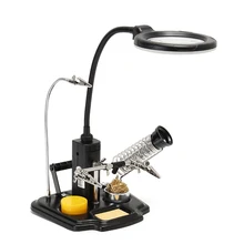 SN-396 Оптическое стекло увеличительное стекло лупа 25x(6D)+ 4X(12D) со светодиодный светильник для пайки припоя RC запчасти