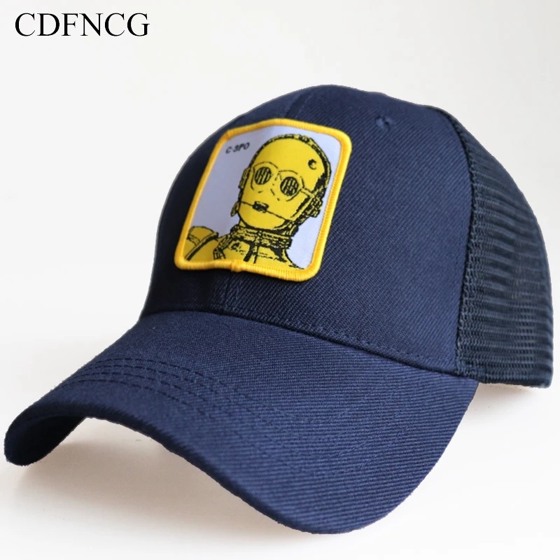 CDFNCG 2019 Звездные войны вышивка C 3PO робот дышащая бейсболка повседневная хип хоп