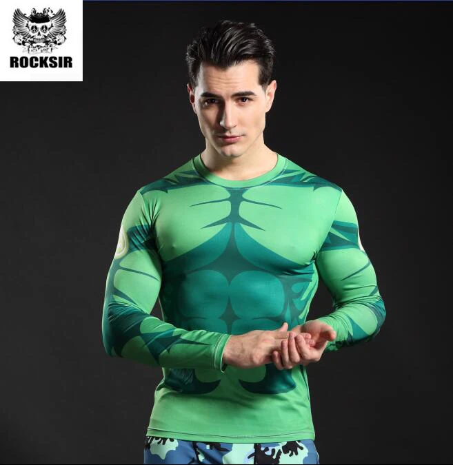 Men Boys Compression Tops Thermal Long Sleeve T-Shirt Tops Tee Under Base Layer