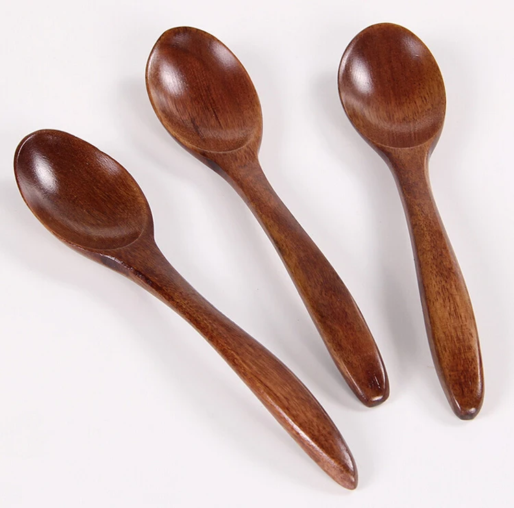 

1 PCS 14 CM Fashion Lot Wooden Spoon Bamboo Kitchen Cooking Utensil Tool Soup Teaspoon Catering Hot Sale Top For Kicthen D5