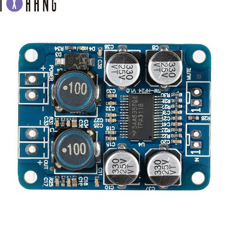 

1pcs TPA3118 PBTL mono digital amplifier board 1X60W 12V 24V POWER AMP