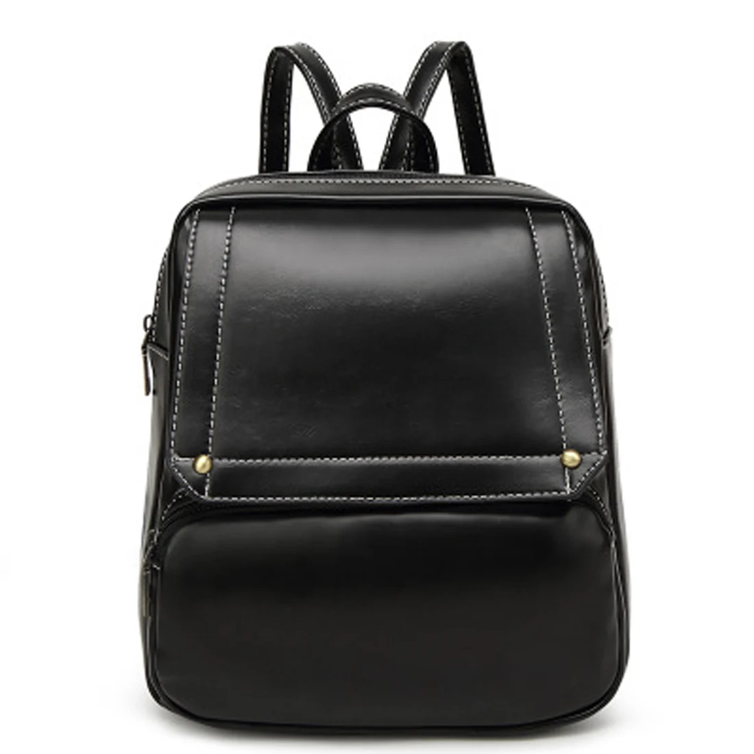 

High Quality Leather Backpack Fashion stitching Backpacks For Teenage Girls School Bags Large Women travel Backpack Mochila