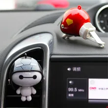 Милый автомобильный освежитель воздуха Baymax, автомобильный освежитель воздуха, автомобильный освежитель воздуха на выходе, духи Ambientador Coche, аксессуары для авто