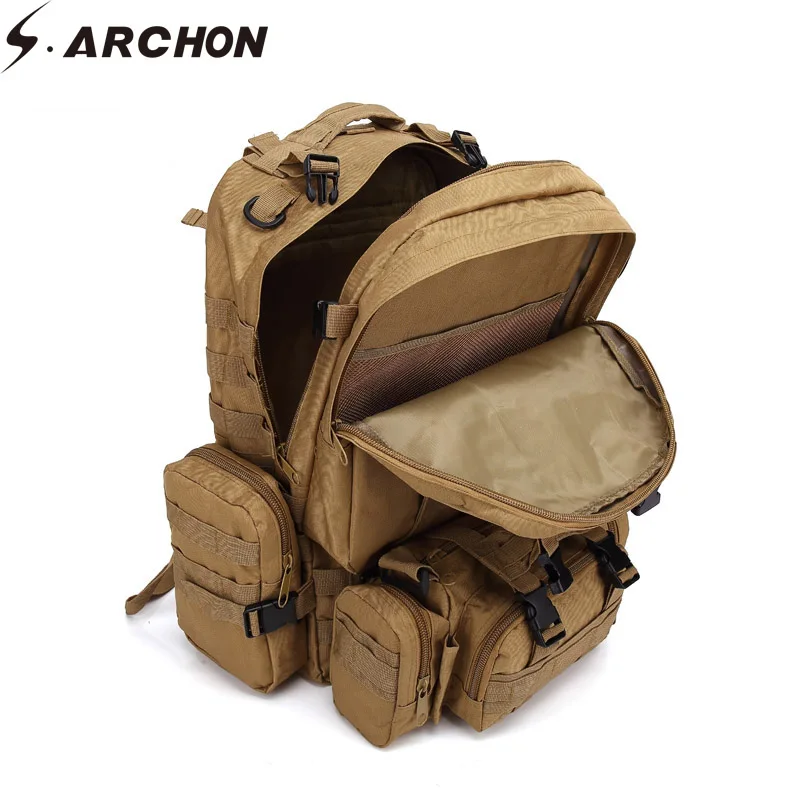 Мужской съемный камуфляжный рюкзак S.ARCHON армейские дорожные нейлоновые сумки