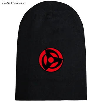 

Naruto Sharingan autumn winter hat beanies unisex knitted cap casual hats women hip hop Skullies anime beanie female gorro