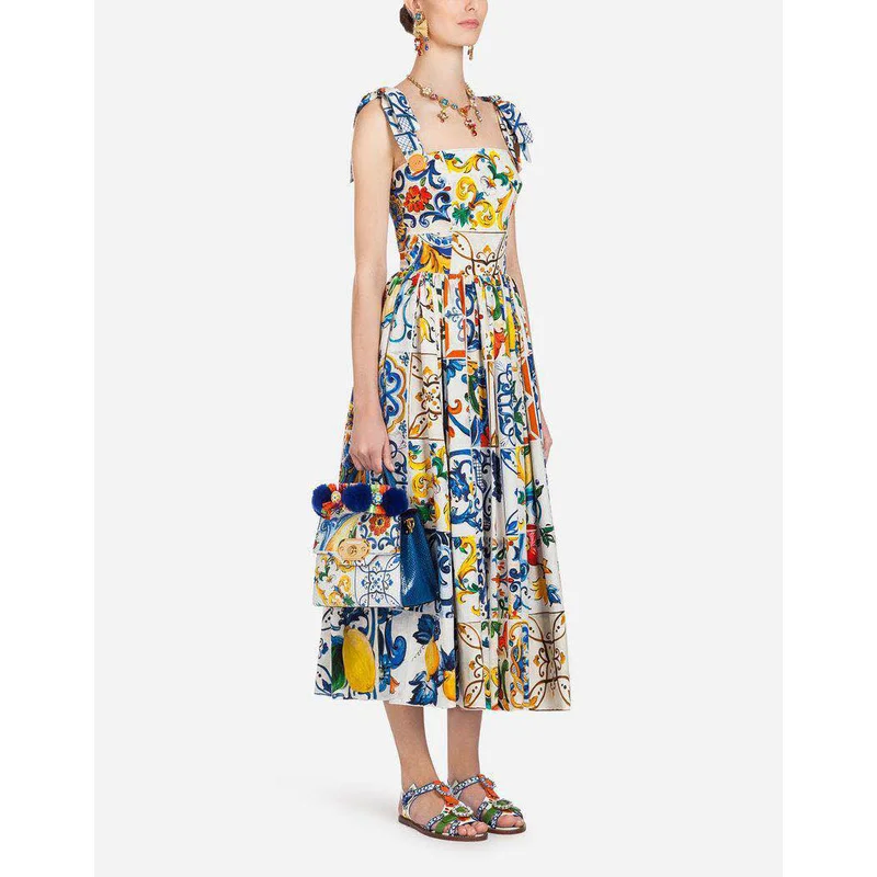 Patterns Vacances De Imprimer Sans Sexy Mignon Femmes Porcelaine Maxi Jc2945 Dos 2019 Manches Sicile Print Robe D'été Fille Robes Mode Nu z6Prnzaq
