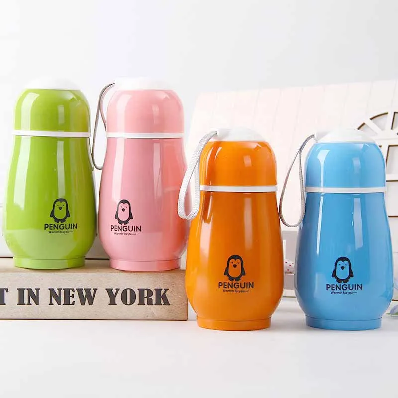

Portable thermocup 260ML Cute Penguin Thermos Stainless Steel tumbler Thermal Insulation Drinkware Water Bottle Vacuum Flask