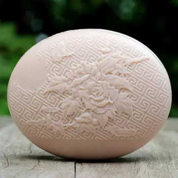 

Grainrain Soap Molds Silicone Flower Oval Handmade Flower Mold Flexible Resin Clay Moulds
