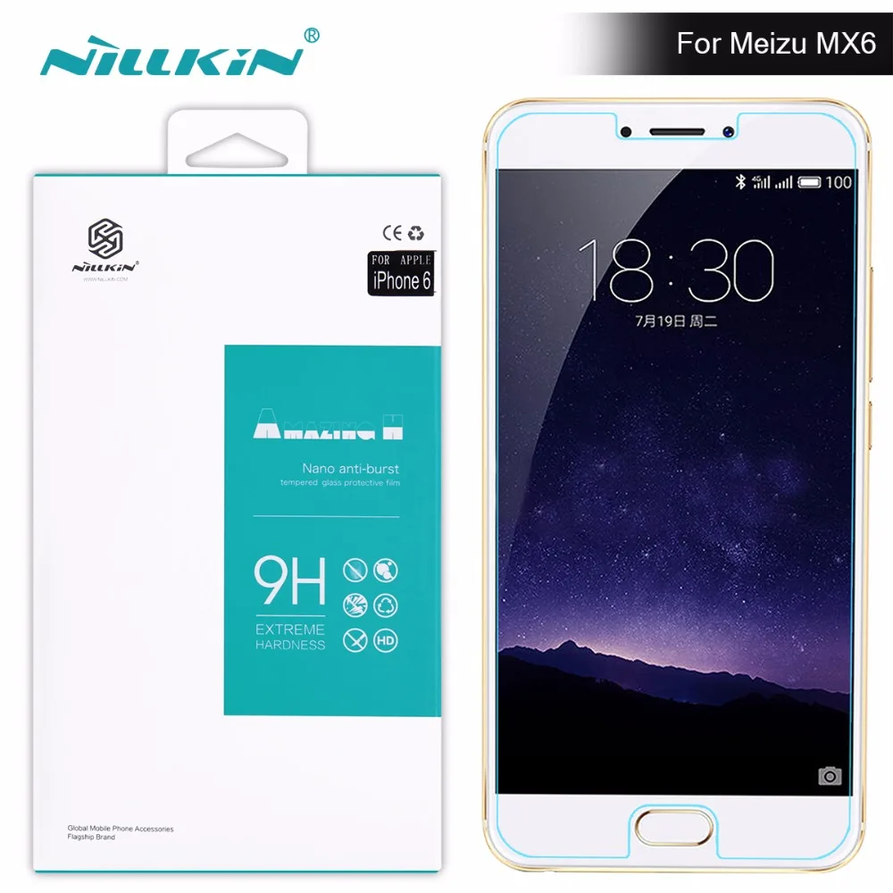 2017 meizu mx6 Screen Protector Nillkin Amazing H H PRO Tempered Glass For meizu 6 for