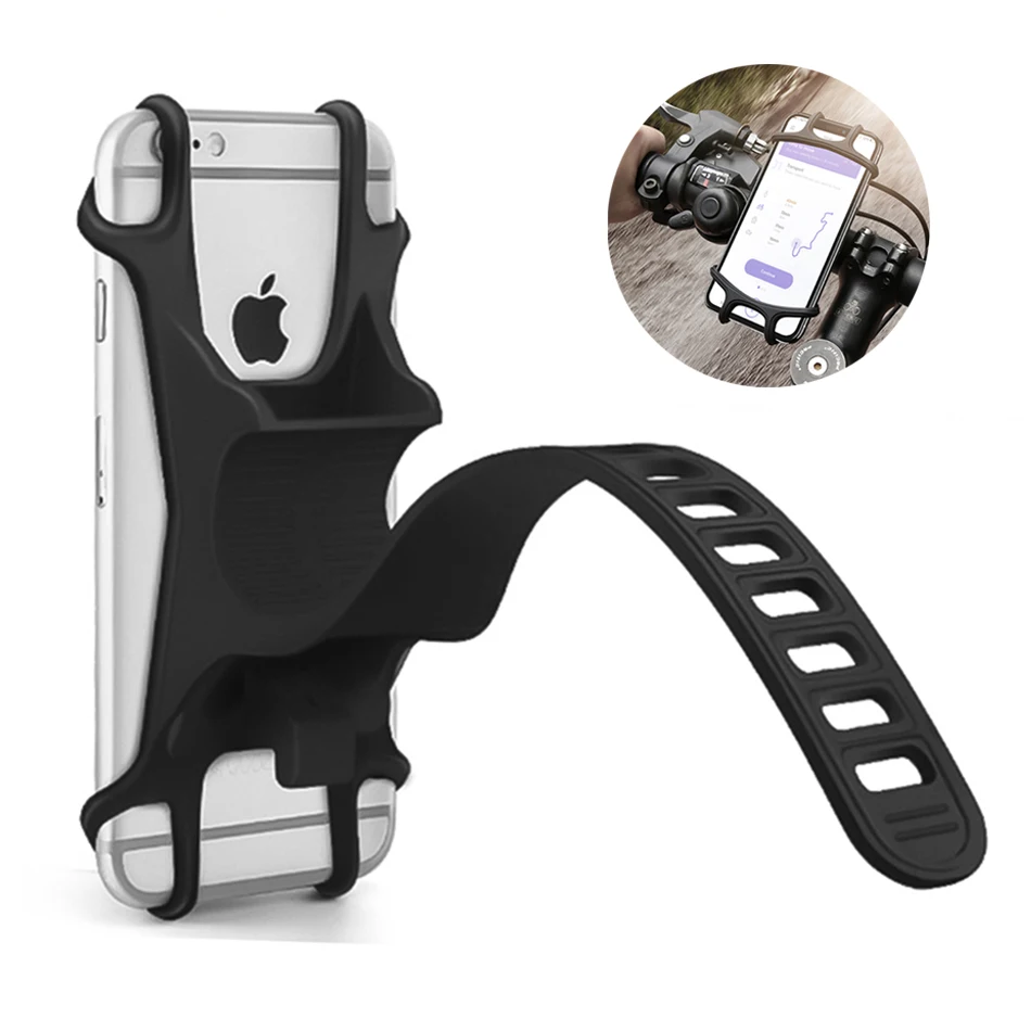 

Universal Bicycle Phone Holder For iPhone Samsung GPS Mount Bracket Mobile Cell Phone Holder Flexible Bike Handlebar Clip Stand