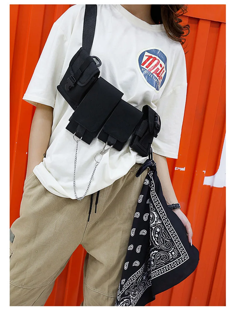 Estilo de Rua Colete Unisex Saco Hop