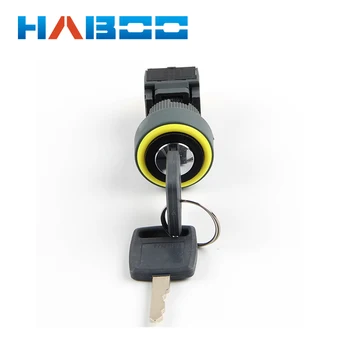 

dia.16mm key switch waterproof IP65 3position elesctrical key rotary switch 3NO+3NC key lock switch