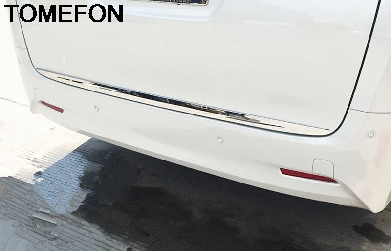 

TOMEFON внешний вид для Toyota Alphard Vellfire AH30 2015 2016 задние ворота Liftgate коробка крышка двери Накладка из нержавеющей стали
