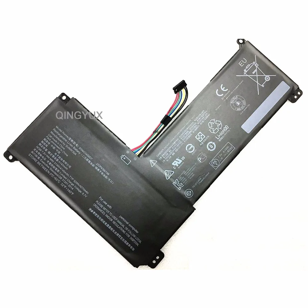 

QINGYUX New 7.5V 31Wh 4140mAh BSNO3458D7 Laptop Battery for Lenovo BSNO3458D7 Series Notebook