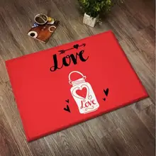 Красный Белый Черный Модный мягкий плюшевый коврик для прихожей нескользящий простой коврик Домашний декор