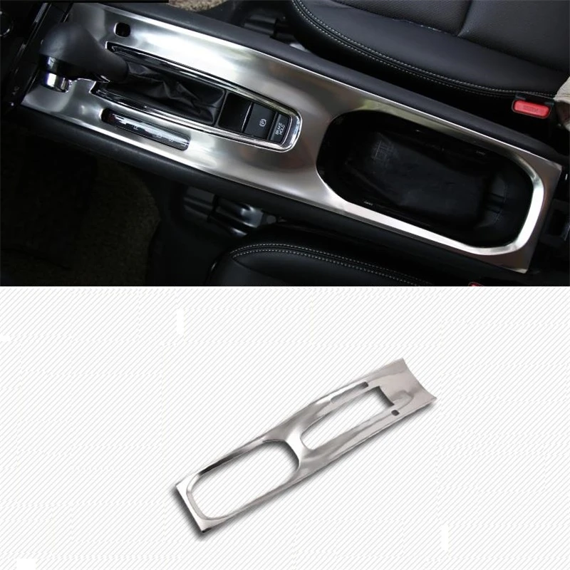 

Car Chromium Modified Auto Automovil Gear Cup Interior Fashion Decoration Accessories Sticker Strip Trim 18 19 FOR Honda Vezel