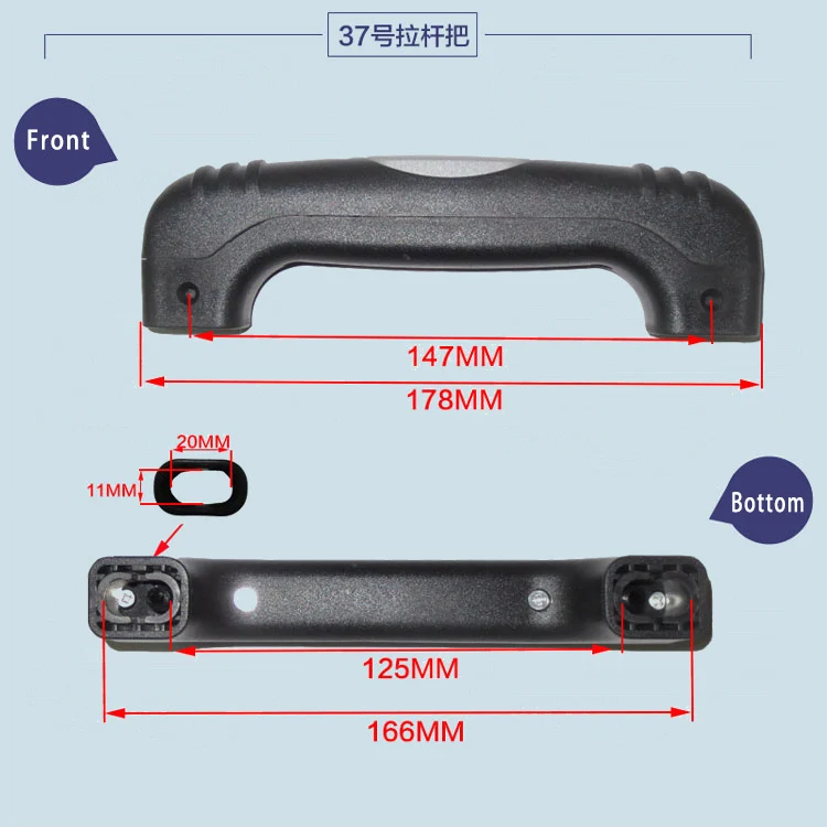 Luggage Hardware Suitcase Repair Parts Handle Travel Case Pull Rod