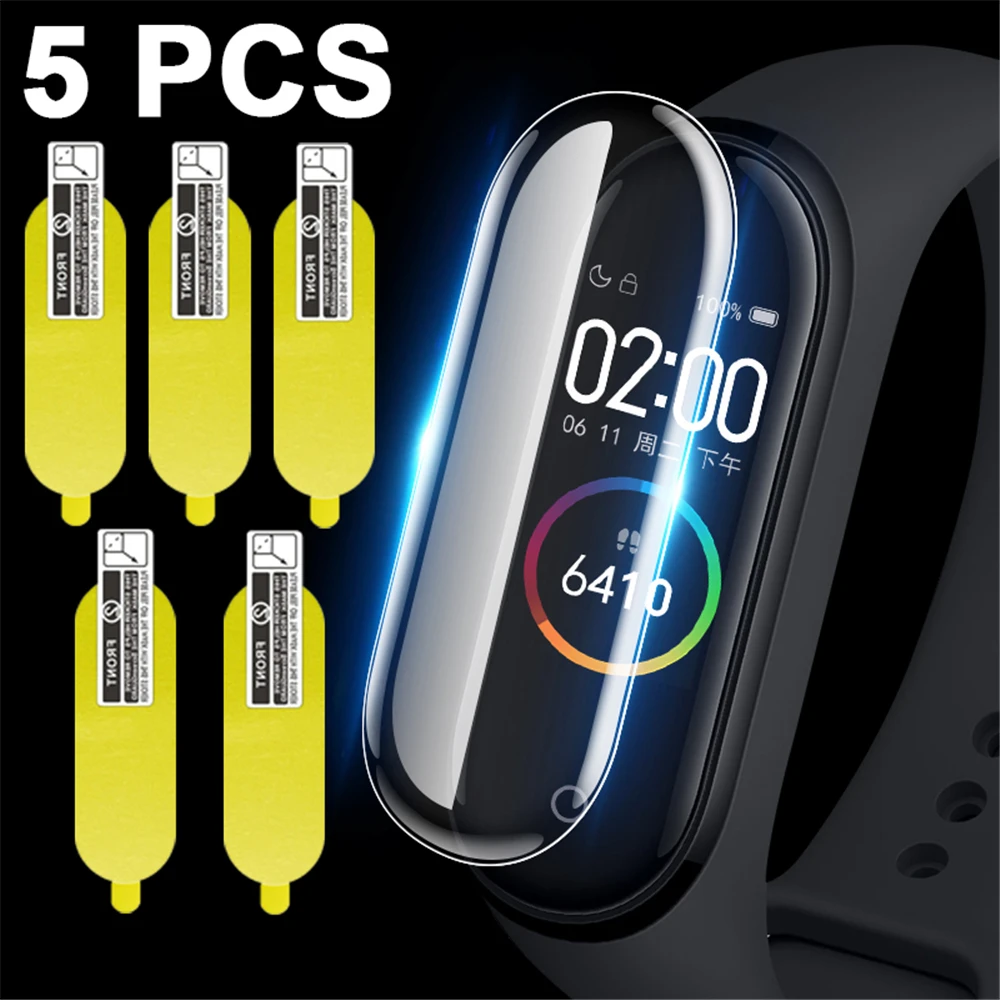 5 шт. мягкая защитная пленка для экрана смарт часов Mi Band 4|Защита экрана| |