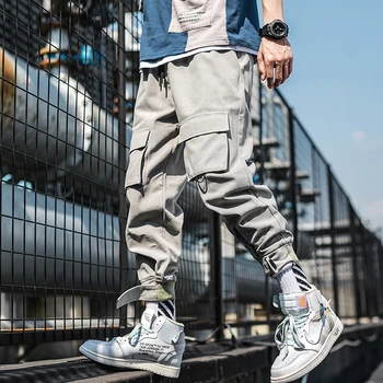 

2019 New Men Hip Hop Pants Pencil Men Fitness Casual Pants Joggers Men Fashion Punk Sweatpants Male ABZ417