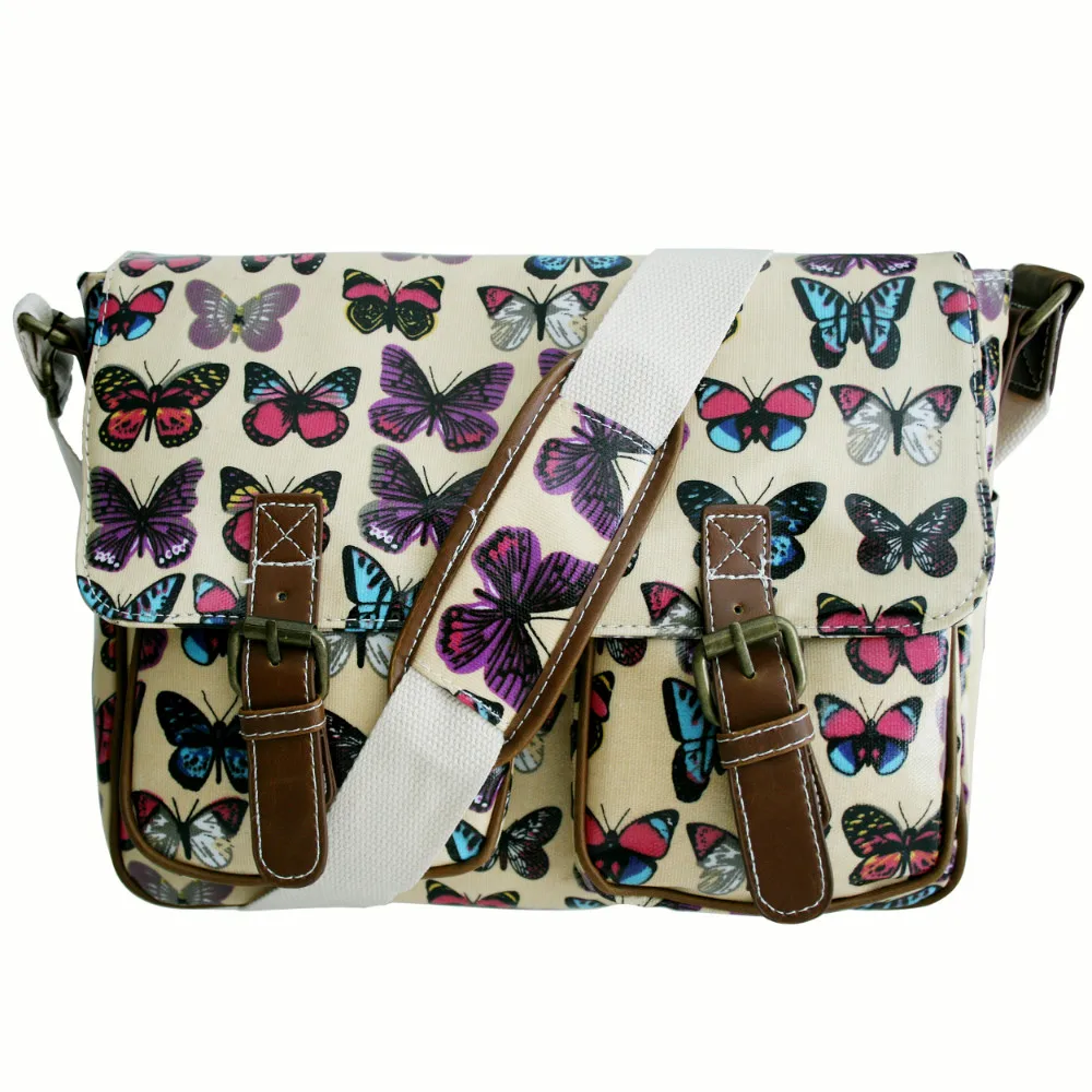 Buy England style women shoulder bag colorful