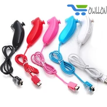 100 шт. цвета Nunchunk пульт дистанционного управления для Nintend wii Nunchunk пульт дистанционного управления нунчаки игры Pad аксессуар