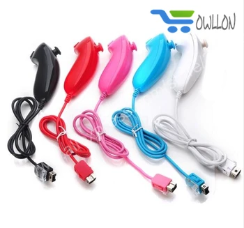 

100pcs colours Nunchunk Controller Remote for Nintend Wii Nunchunk Remote Controller Nunchuck Video Game Pad Accessory