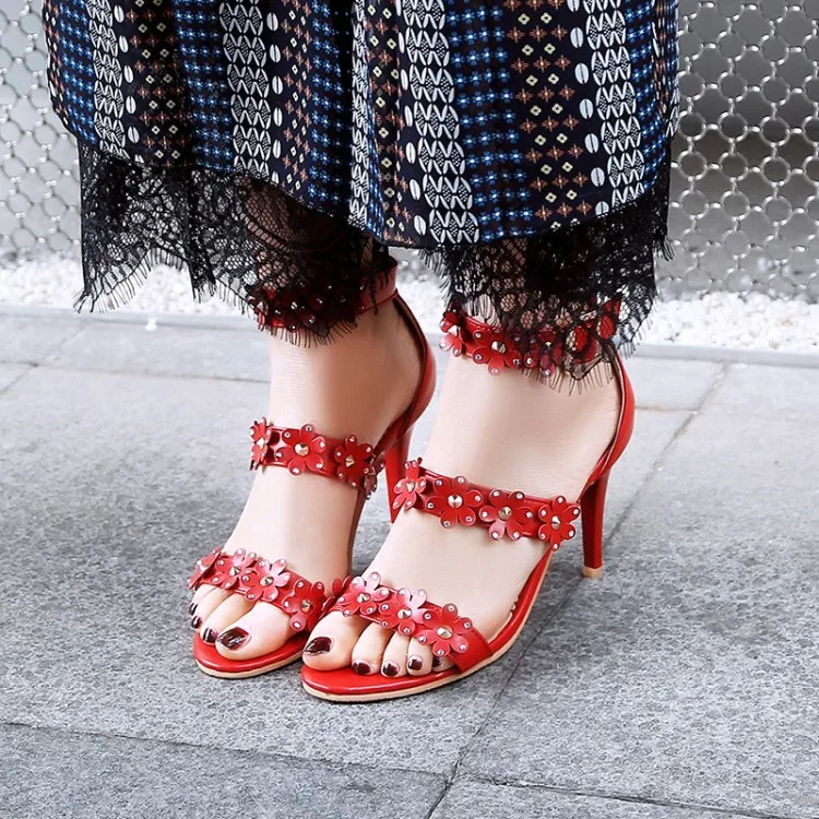 

Big Size 11 12 13 14 15 16 17 high heels sandals women shoes woman summer ladies Water drill buckles open-toed Fine with rive