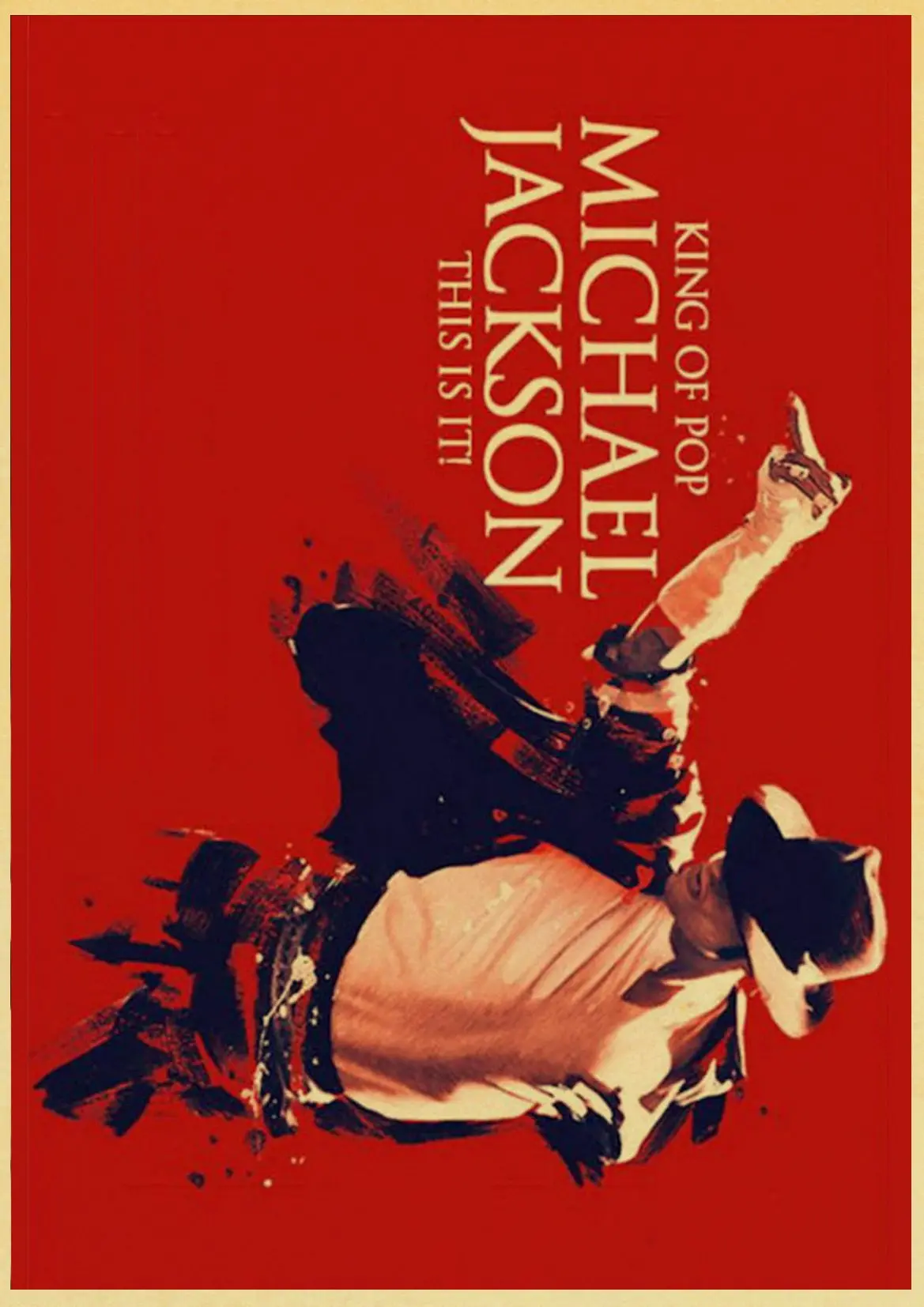 Классический певец и танцор Майкл Джексон художественная Живопись Печать на крафтовой бумаге Ретро плакат Настенная картина украшение дома Настенный декор