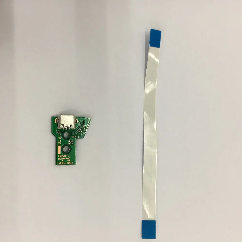 

50sets=100pcs New Version JDS-040 USB Charging Port Socket Board W/ Flex Ribbon Cable For PS4 Controller Charger Pcb Board