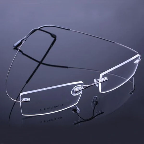

Rimless Flexible Optical Frame Prescription Spectacle Frameless Glasses Eye glasses New Super Elastic Titanium Eyeglasses Frame
