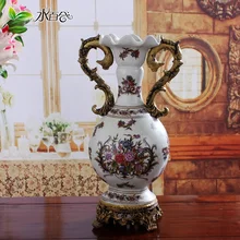 Американский кантри роскошный европейской классической вазы Цзиндэчжэнь керамическая ваза Ретро ТВ украшение кабинета