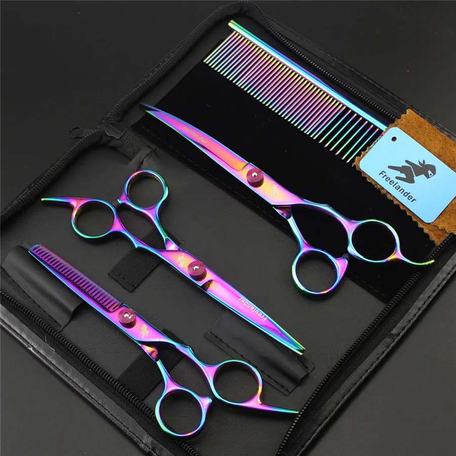 

Professional Pet Scissors 6 inch 7" Straight Scissors Teeth Shears Curved Grooming Scissors Cat Dog Hair Cutting