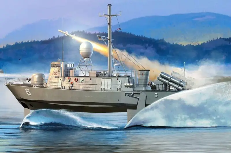 Hobby Boss 82006 1/200 Uss Phm Pegasus Classe Ala Barca Aliscafo Mestiere Modello Kit Th06411-Smt2