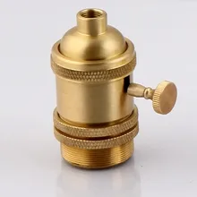 Винтажный патрон E27 держатель лампы с выключателем E27 Цоколь патрона