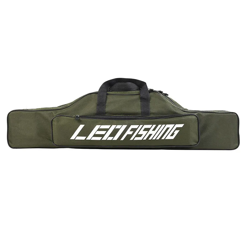 

Sea Pole Package Double Fishing Pack High Capacity Outdoor Bag 600D Oxford Cloth Fishing Bag 80 * 14 * 20cm Army Green 450g