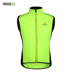 WOSAWE Ветрозащитный Велосипеде Жилет Sleevless Cycle Clothing Windcoat Дышащий Светоотражающие MTB Велосипед Куртка Жилет Жилет Спортивная