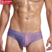 Superbody Марка Для мужчин пикантные обтягивающие высокая эластичность Купальники для малышек Для мужчин гексагональной Beach Spa Одежда заплыва Трусики для женщин