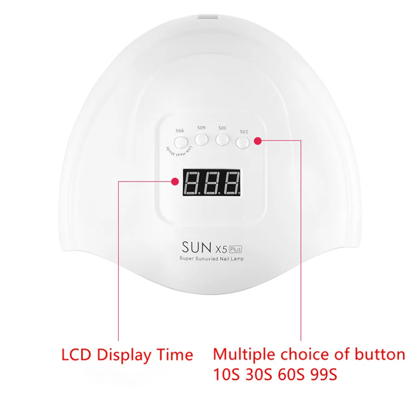Новая Профессиональная лампа для сушки гвоздей 80 Вт SUN X5Plus с инфракрасным