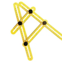 Чертежная линейка, Офисная многофункциональная многоугольная линейка для рисования, четыре угла деятельности, складные ножки, аппаратные измерительные инструменты