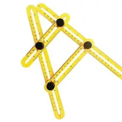 Чертежная линейка офисные многофункциональные Multi-угол чертежная линейка четырех углах деятельности складные ножки оборудования мера