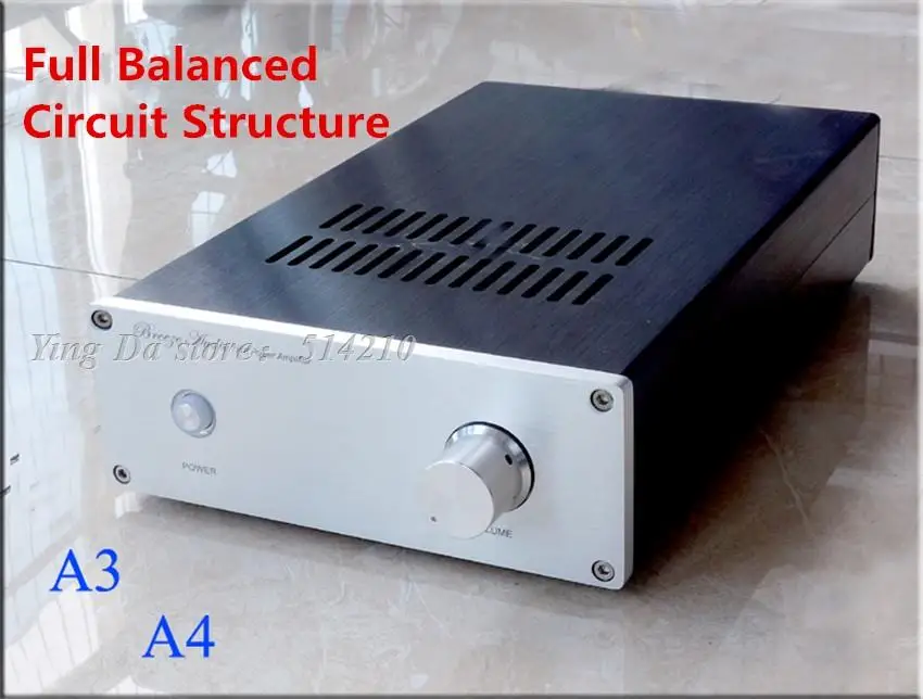 

120W+120W A3 Symmetrical double difference field effect tube power amplifier Full balance circuit UPC1237 protection circuit