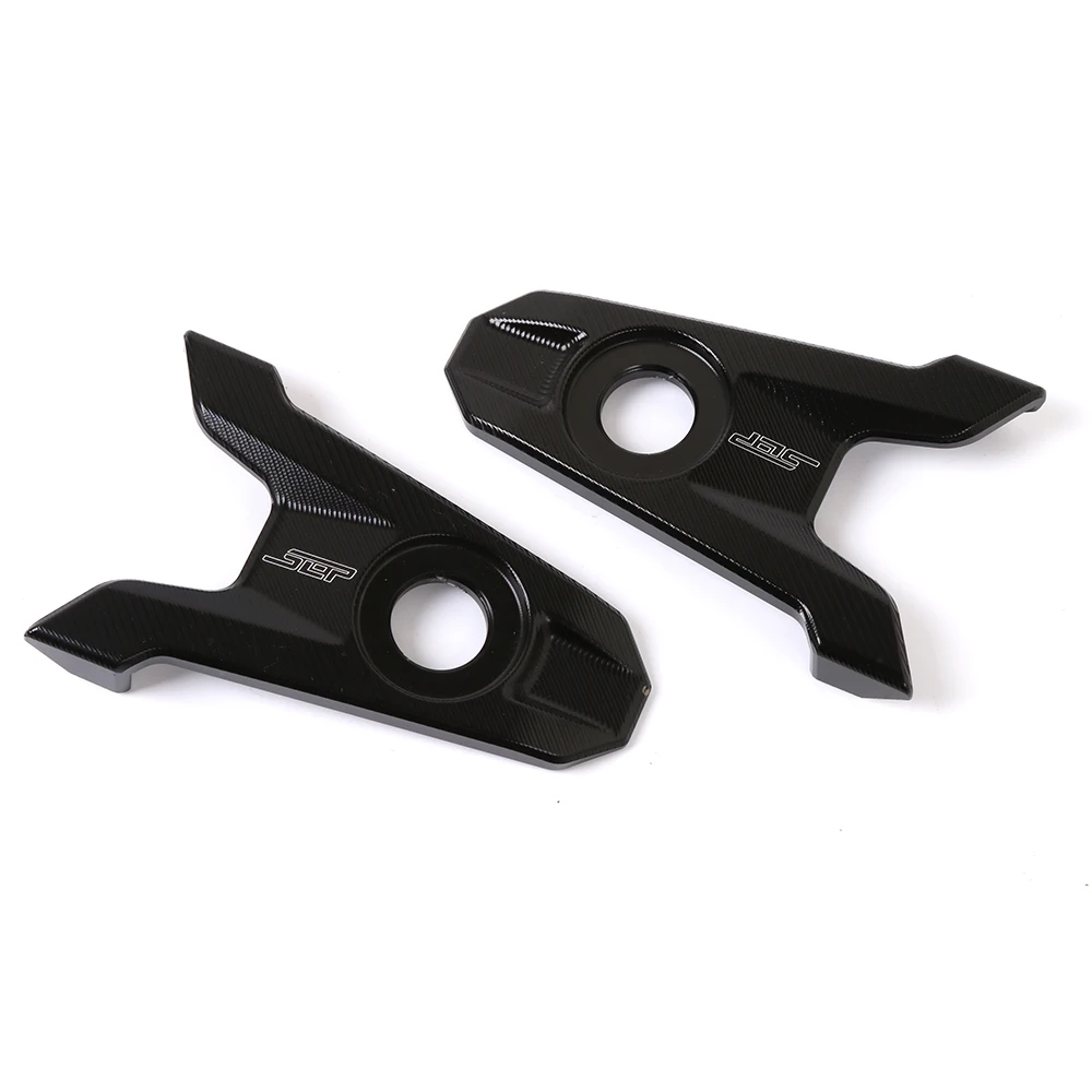 For Kawasaki Z800 2013 2014 2015 Motorcycle Accessories CNC Aluminum Rear Axle Spindle Chain Adjuster Blocks