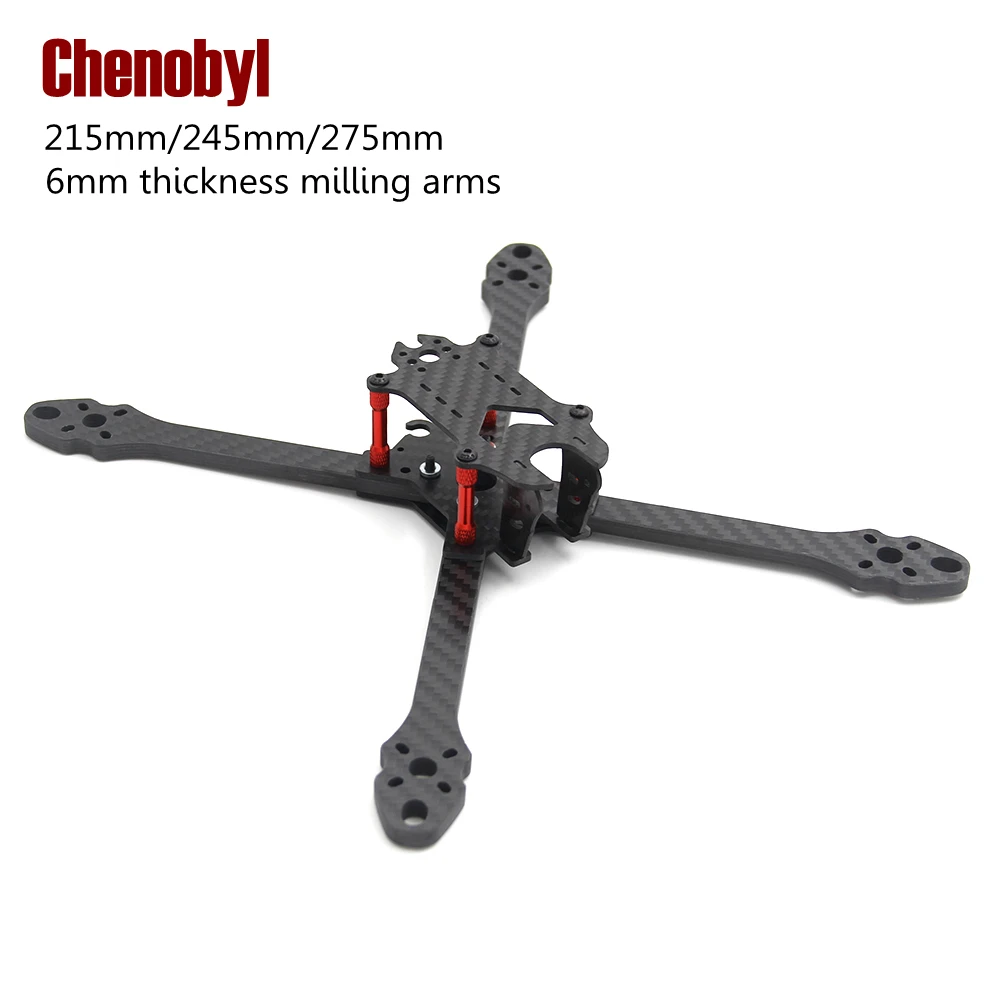 Квадрокоптер Chenobyl 5 дюймов 215 мм 6 245 7 275 true X комплект с карбоновой рамой для