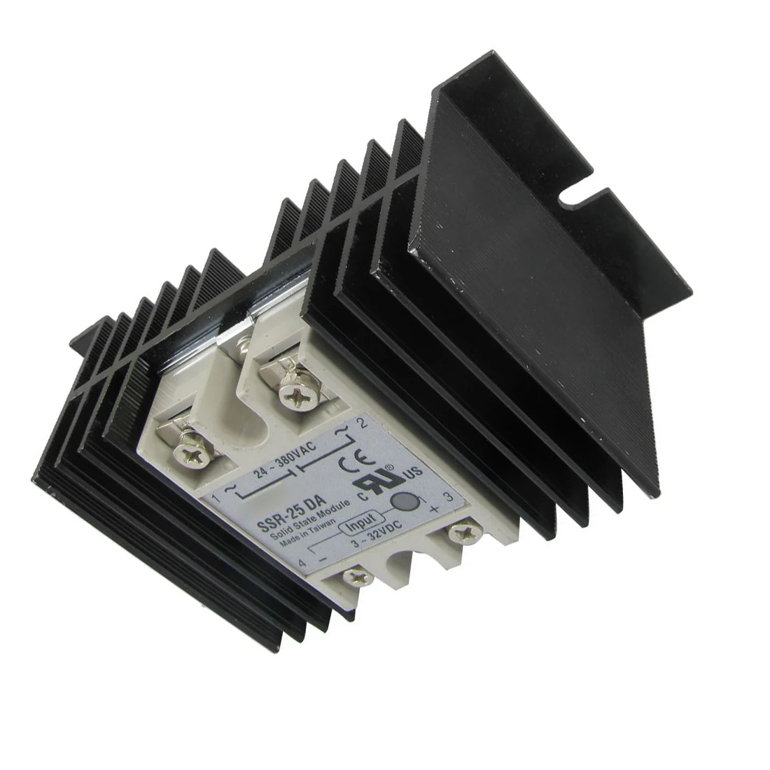 LHLL DC к переменный ток полупроводник реле SSR 25DA 25A 3 32 V 24 380 + алюминиевый радиатор|solid