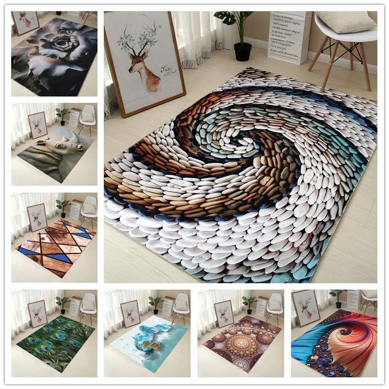 200X300cm креативный Европейский тип 3D коврик для прихожей Противоскользящий ванной