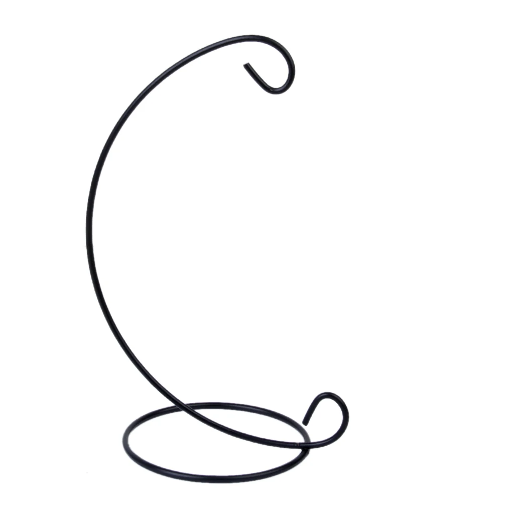 9 inch Garden Metal Tabletop Hanging Candle Lantern Light Stand Hook Holder