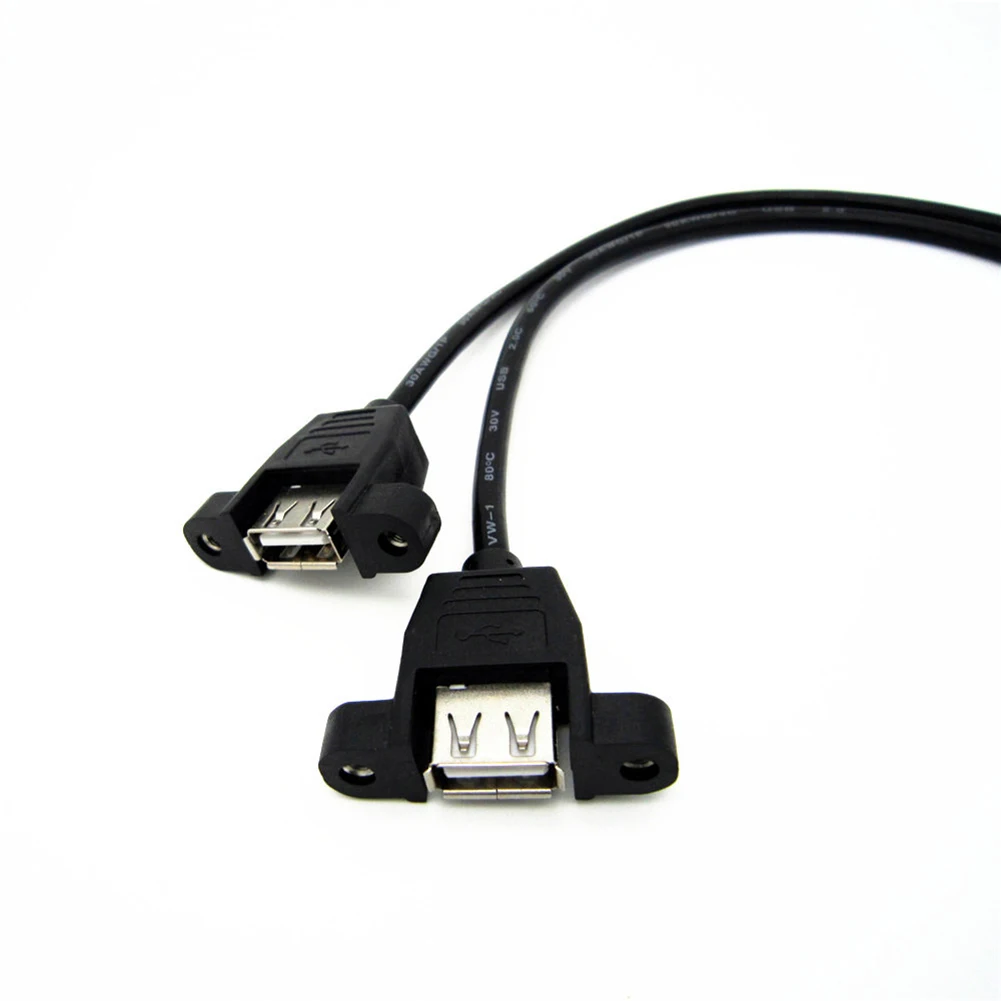 Удлинительный Кабель USB 2 0 со штекером на гнезда с винтовым панельным креплением