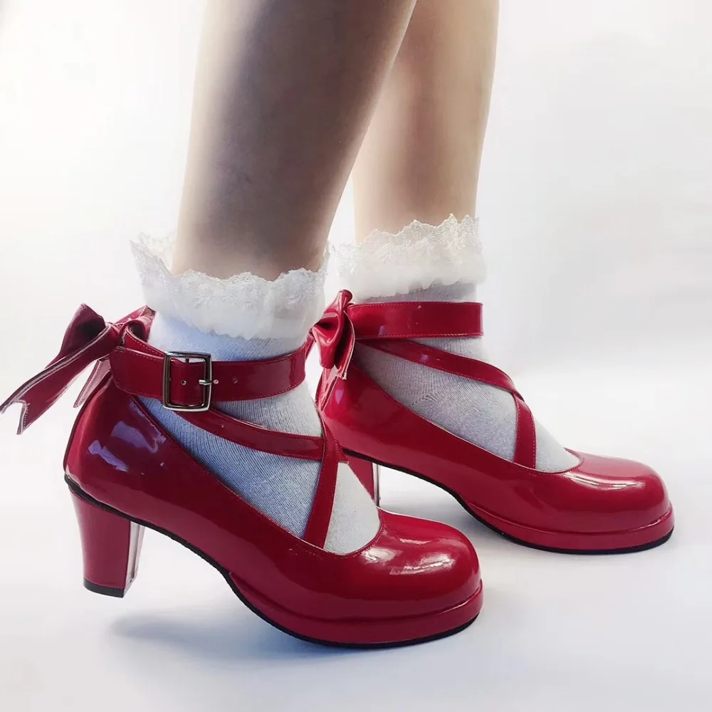 Sweet Lolita Cosplay Party Shoes 